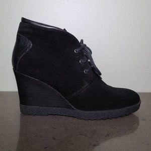 Aquatalia Chance Lace Up Wedge Bootie